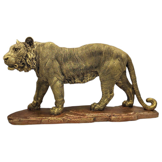 Escultura De Tigre De Pie 26cm