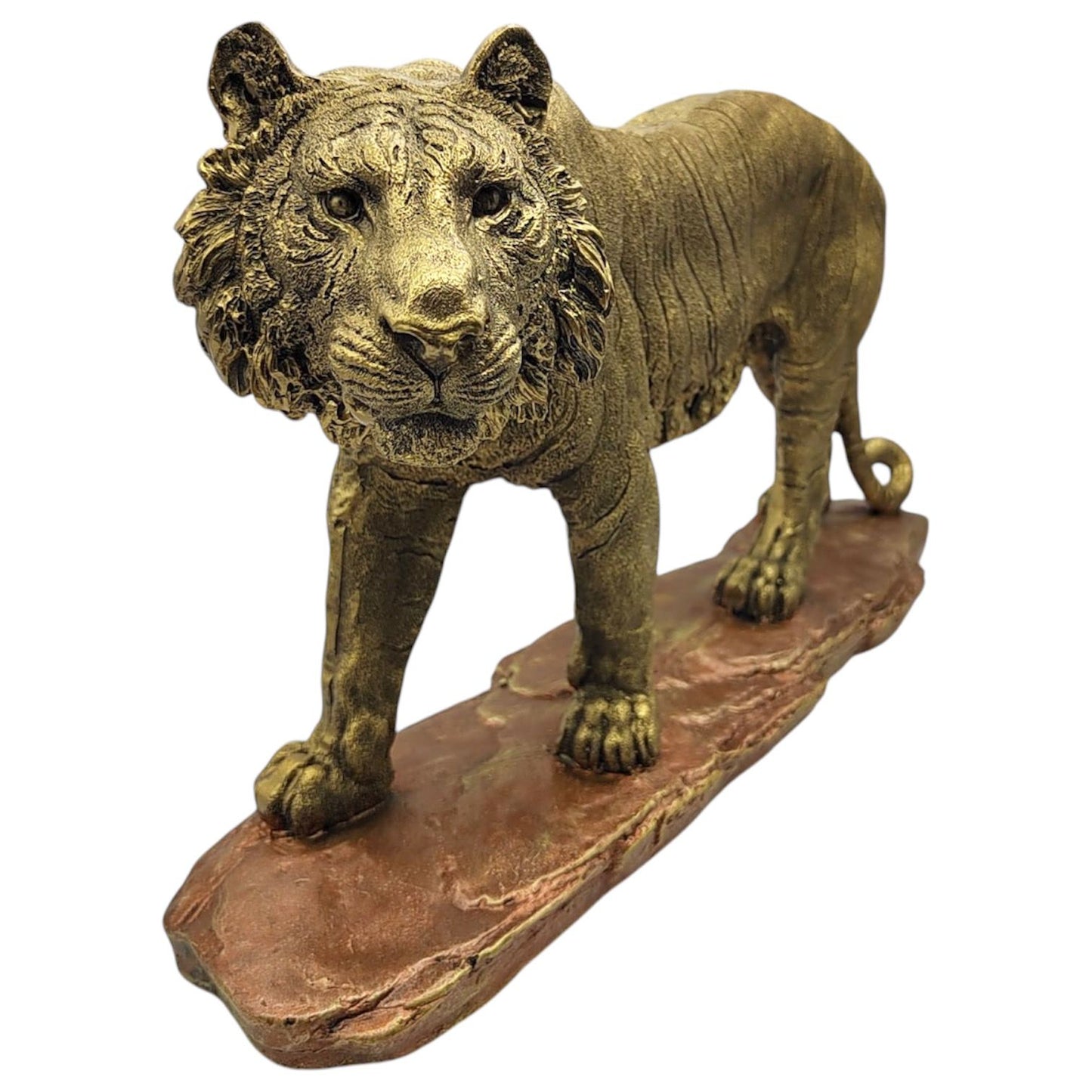 Escultura De Tigre De Pie 26cm