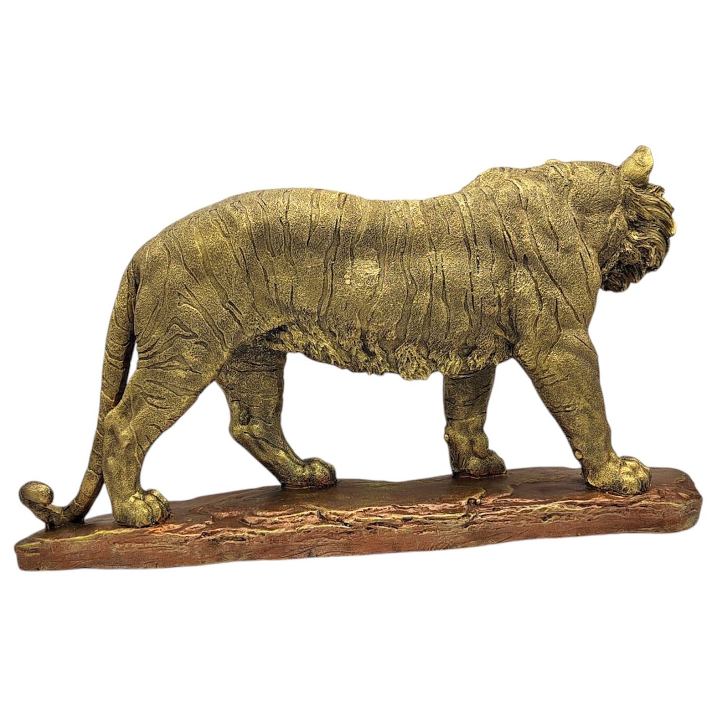 Escultura De Tigre De Pie 26cm