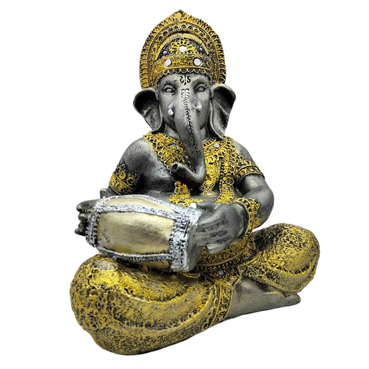 Ganesha Con Tambor (Damaru) 28cm