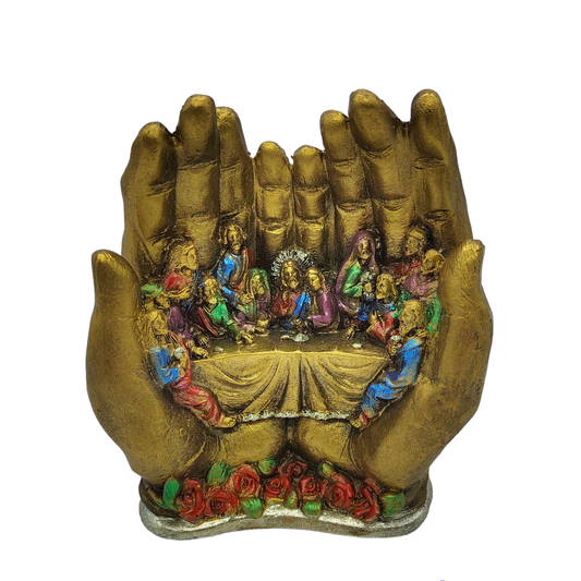 LAST SUPPER ON HANDS GIRL 13CM