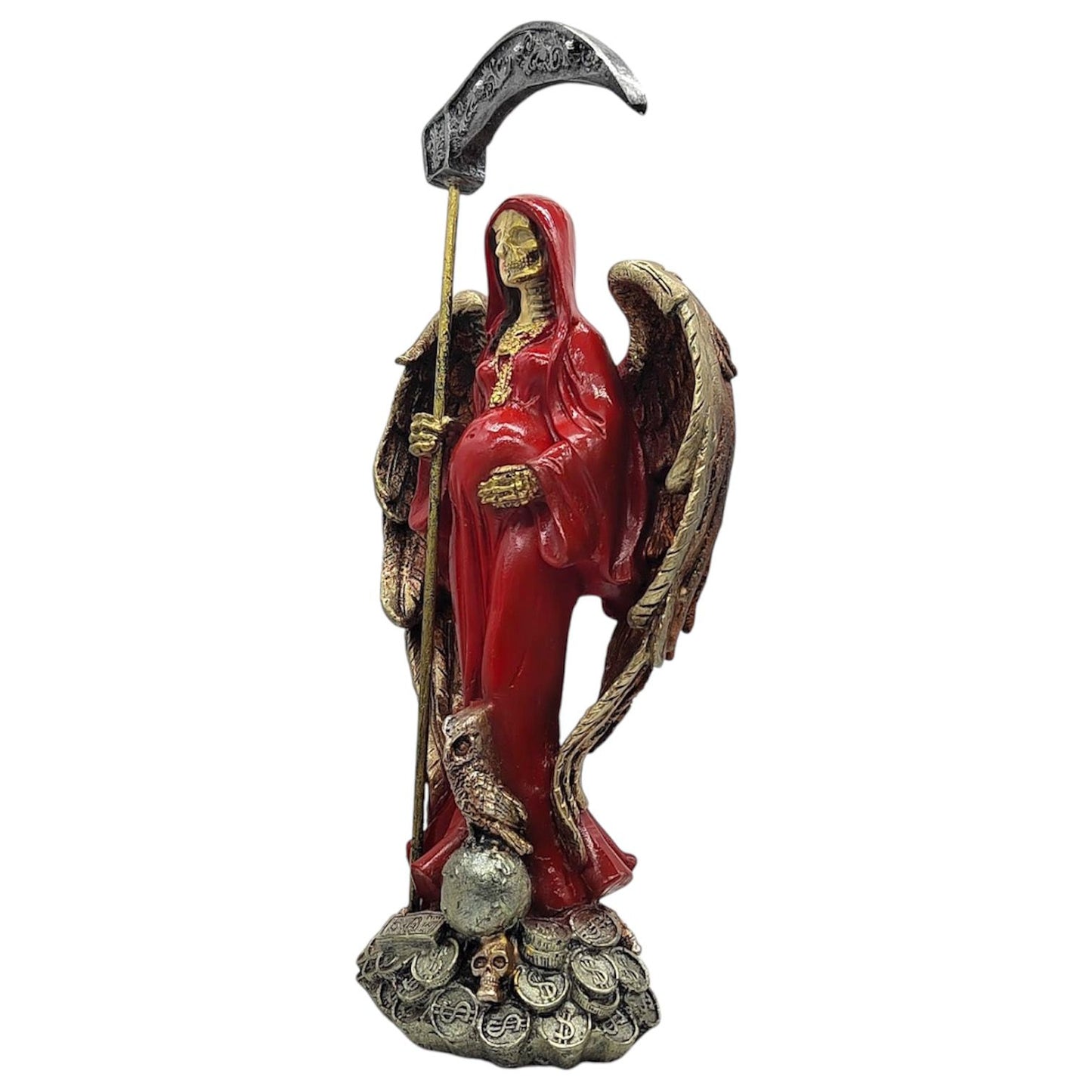 Santa Muerte Reencarnada Y Embarazada 31cm