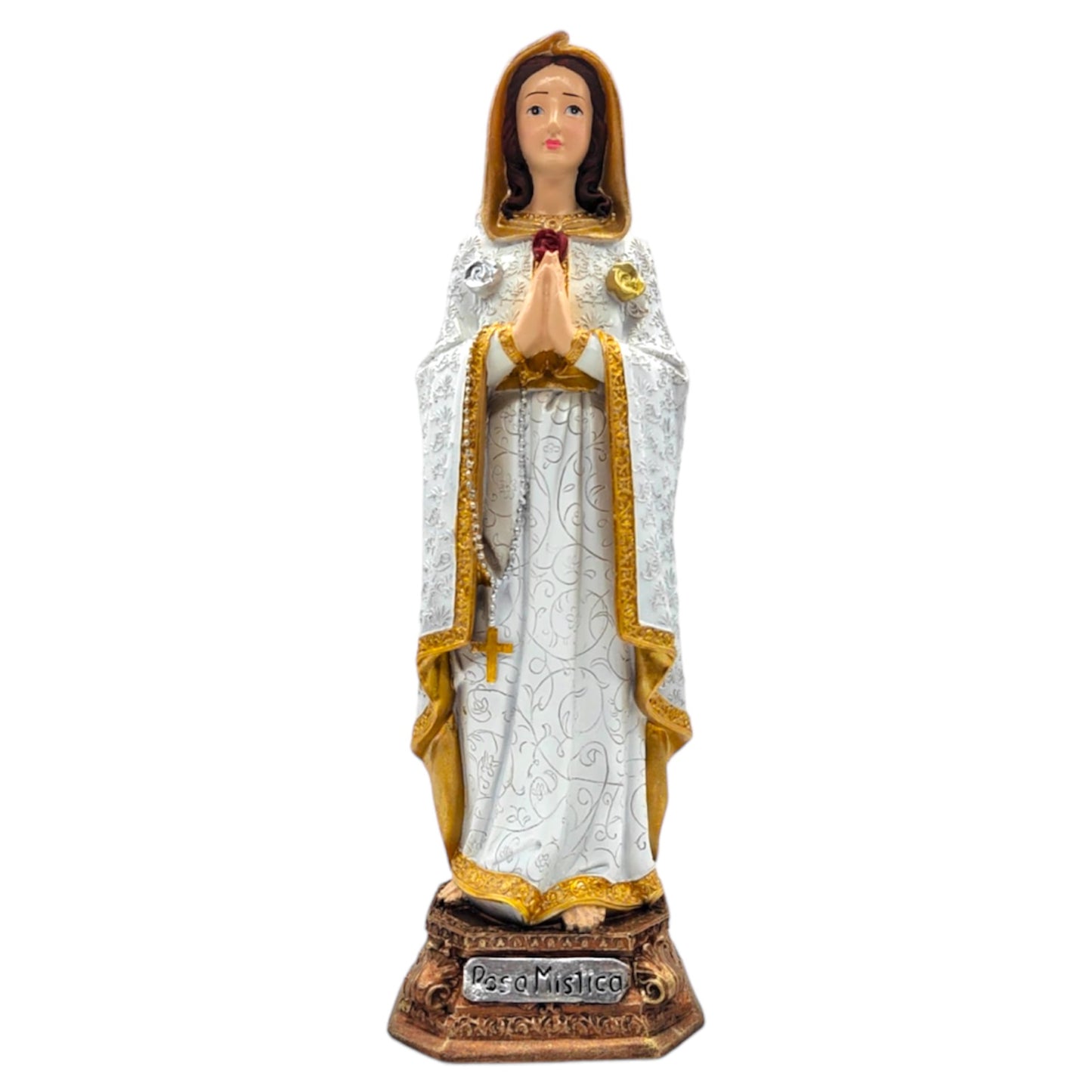 Virgen De La Rosa Mística 30cm