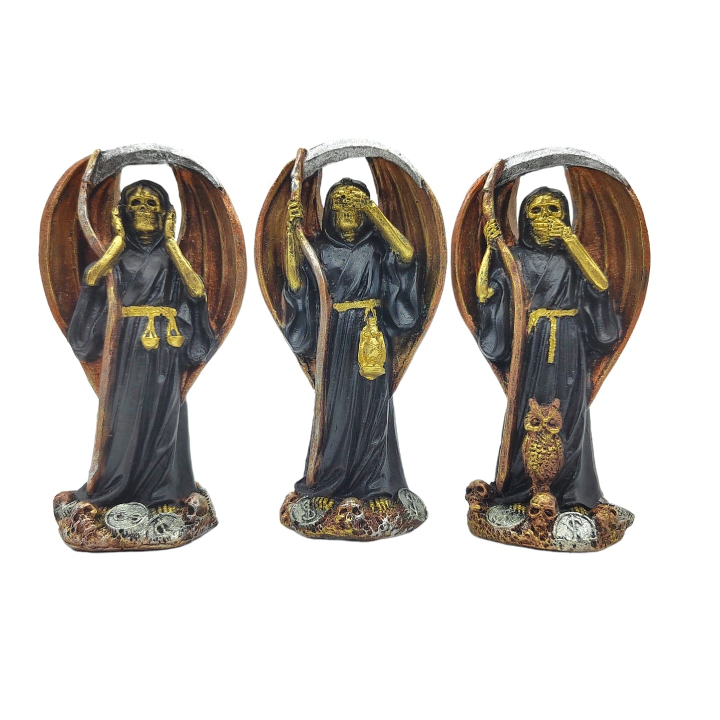 Santa Muerte Arcangel 3 Virtudes 13cm