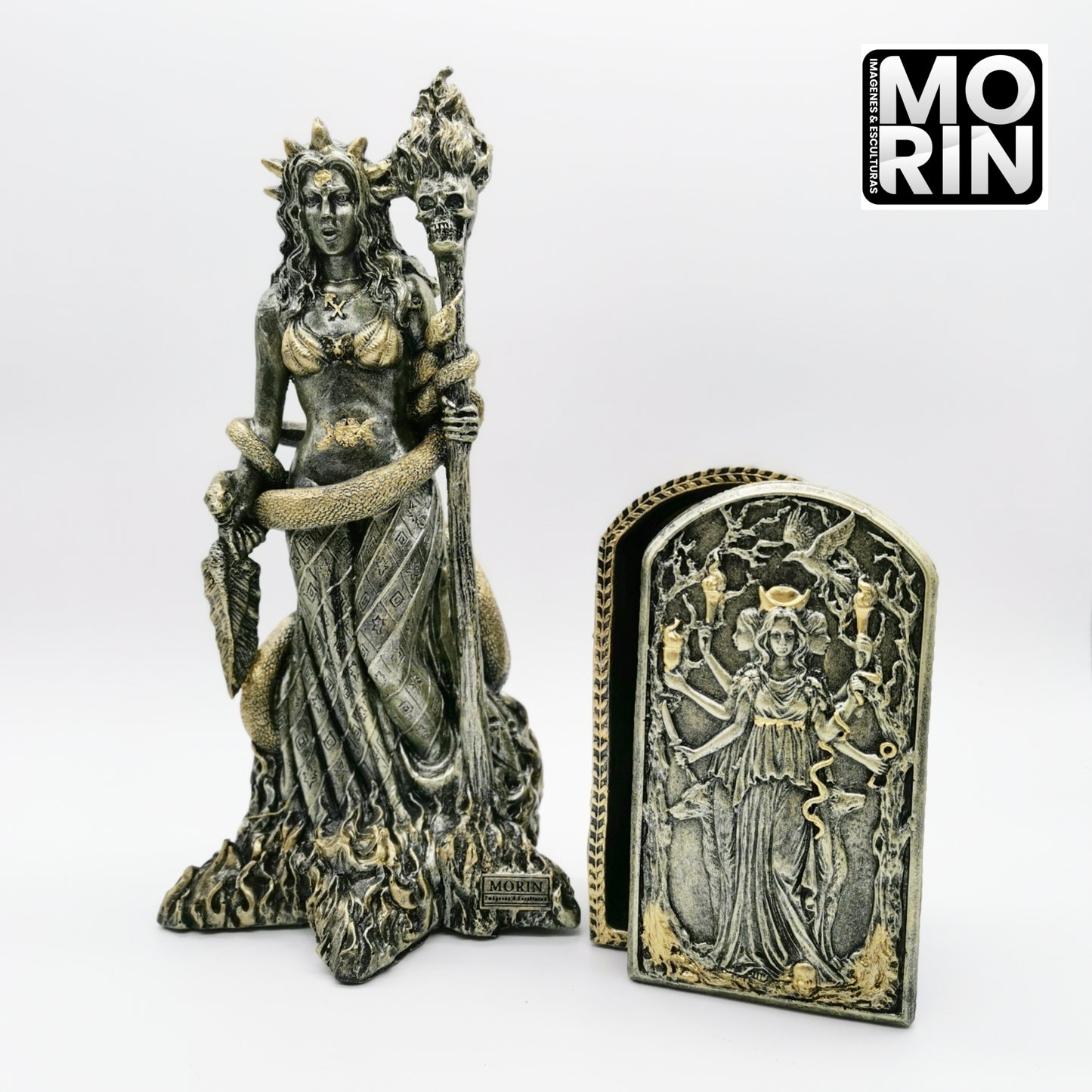 PACK JEWELRY BOX 15X8CM AND GODDESS HECATE 30CM