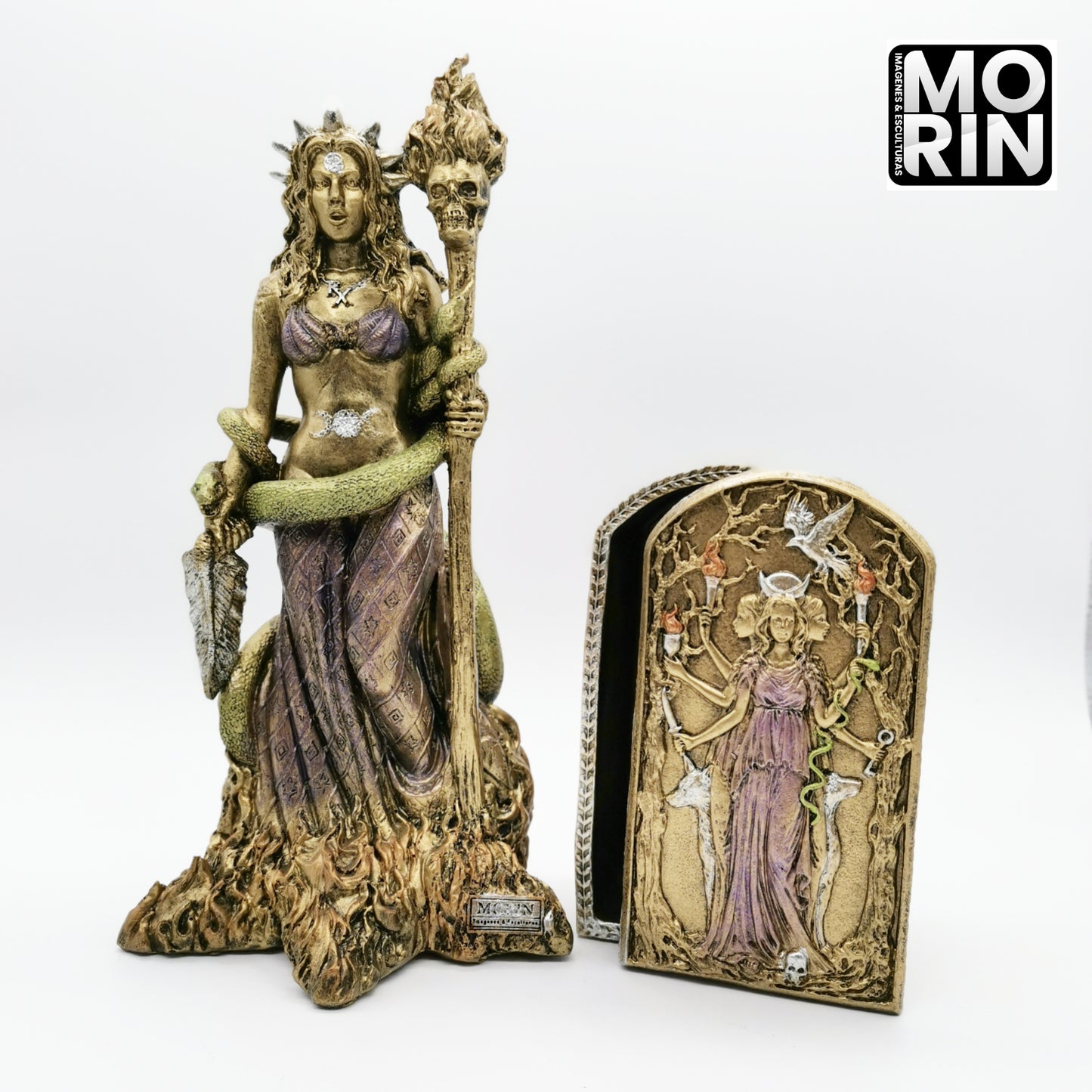 PACK JEWELRY BOX 15X8CM AND GODDESS HECATE 30CM