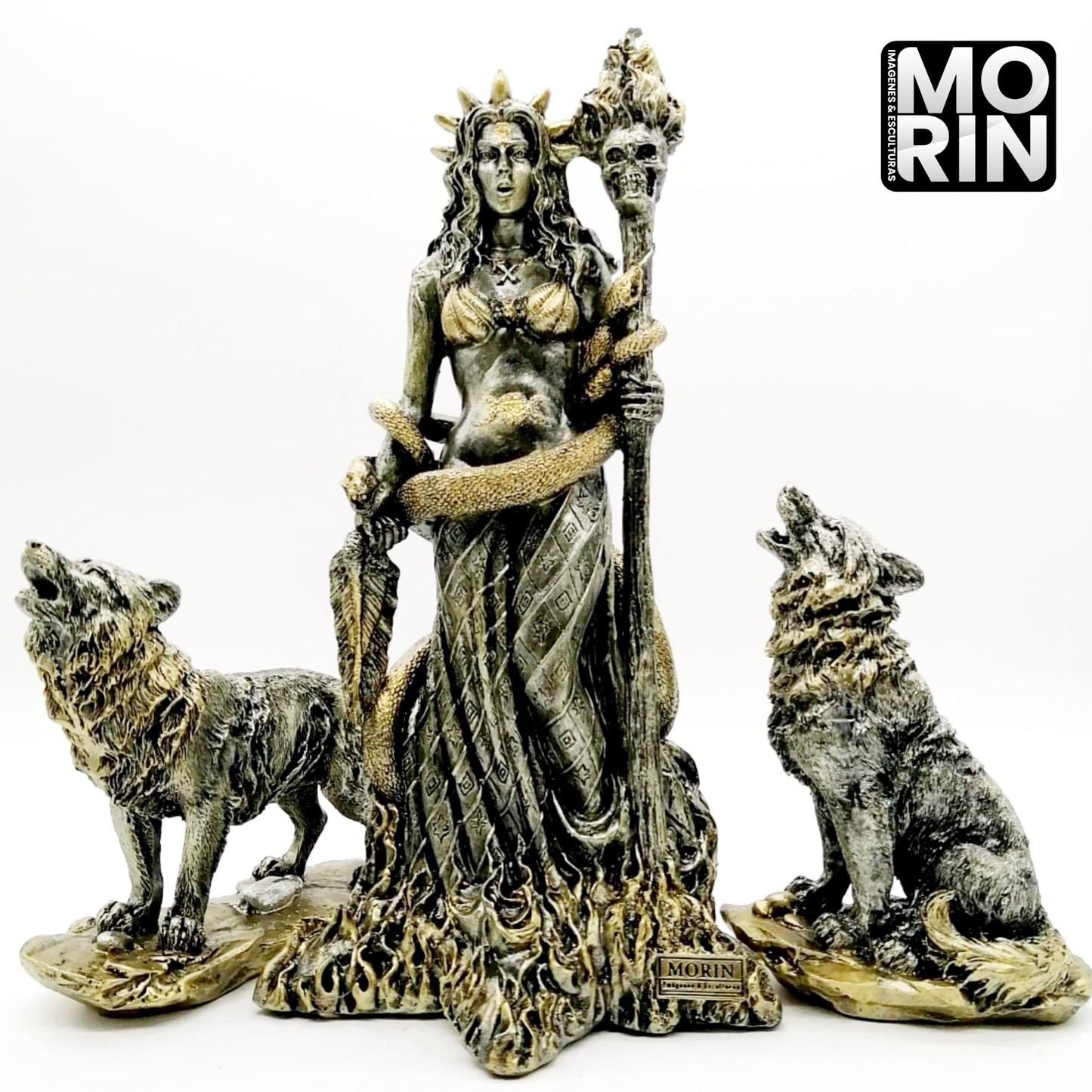 PACK GODDESS HECATE 30CM WITH 2 DOGS 15CM