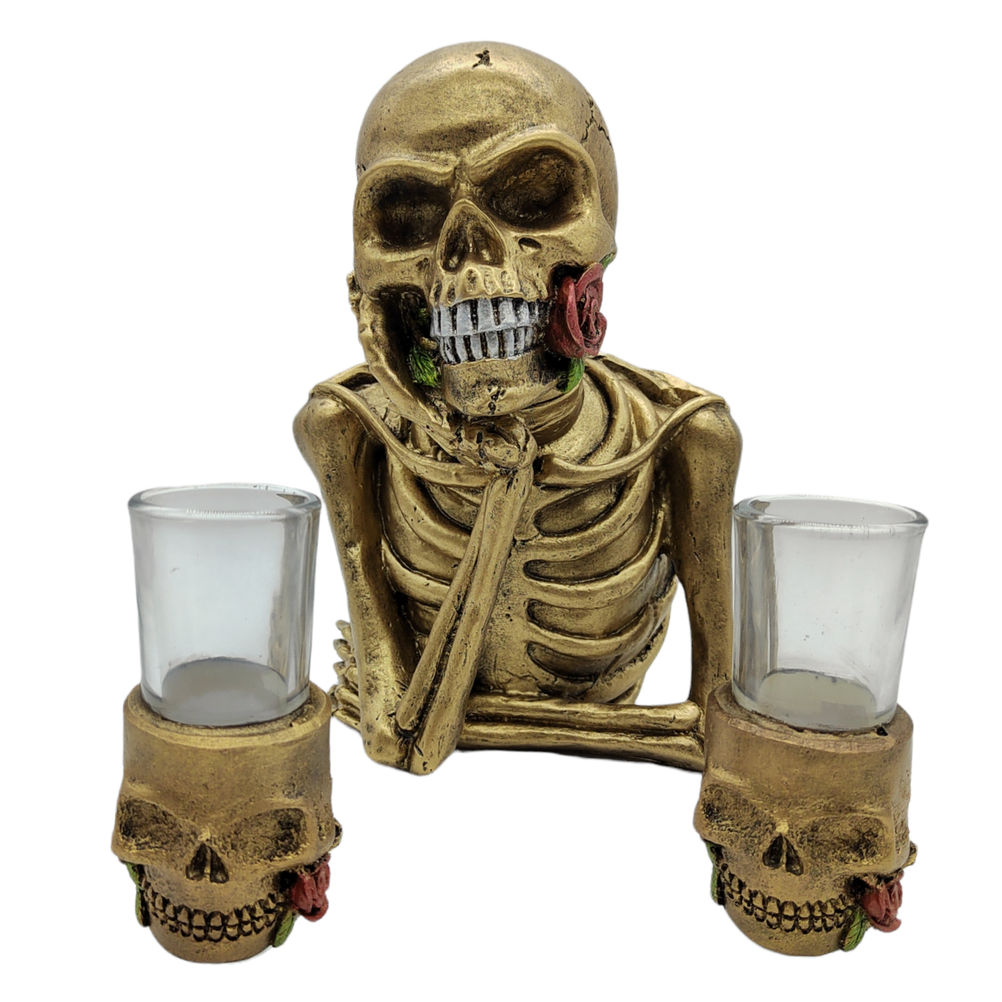 PACKAGE OF 1 THINKING SKULL 25CM AND 2 TEQUILEROS