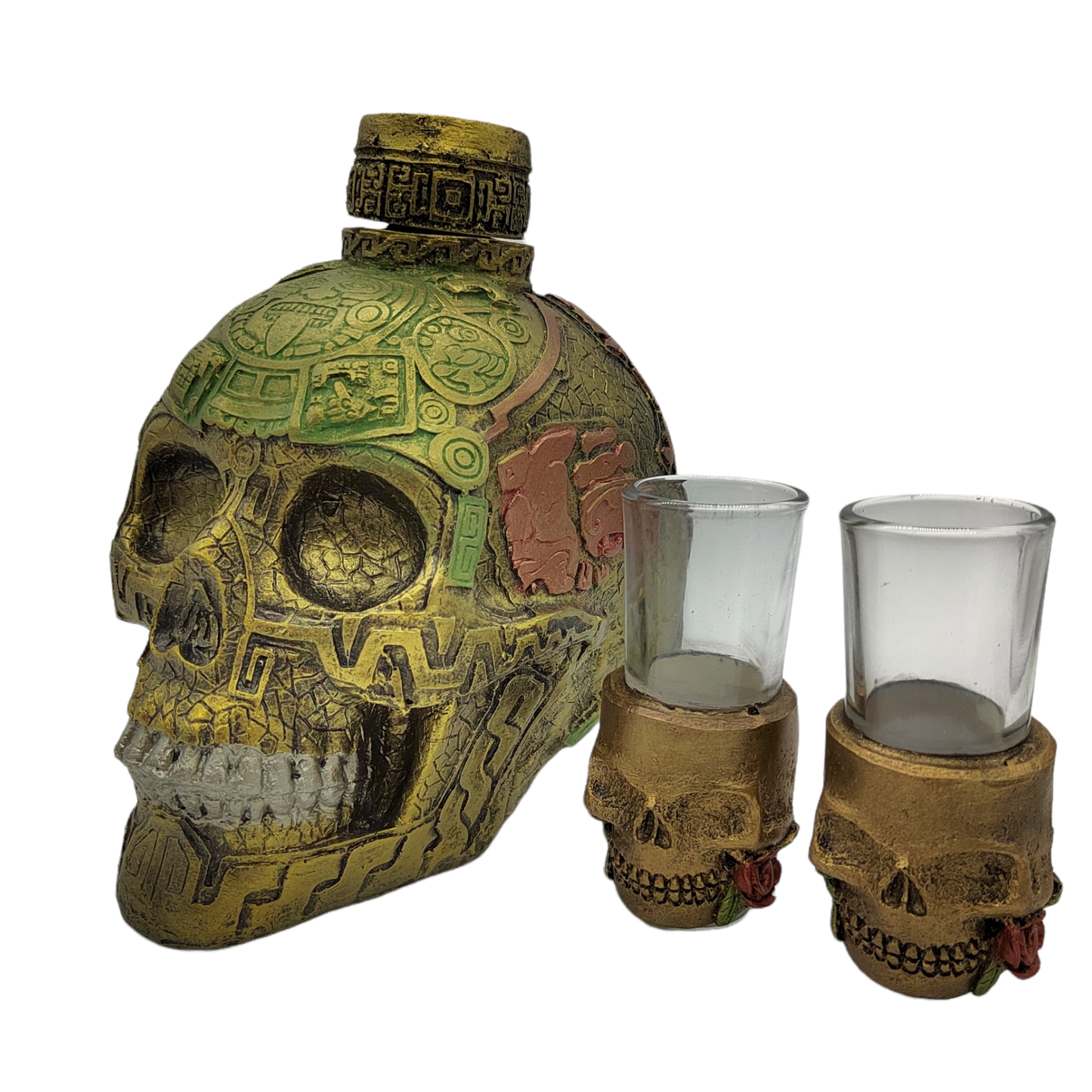 PACKAGE OF 1 SKULL LIQUOR AND 2 TEQUILEROS