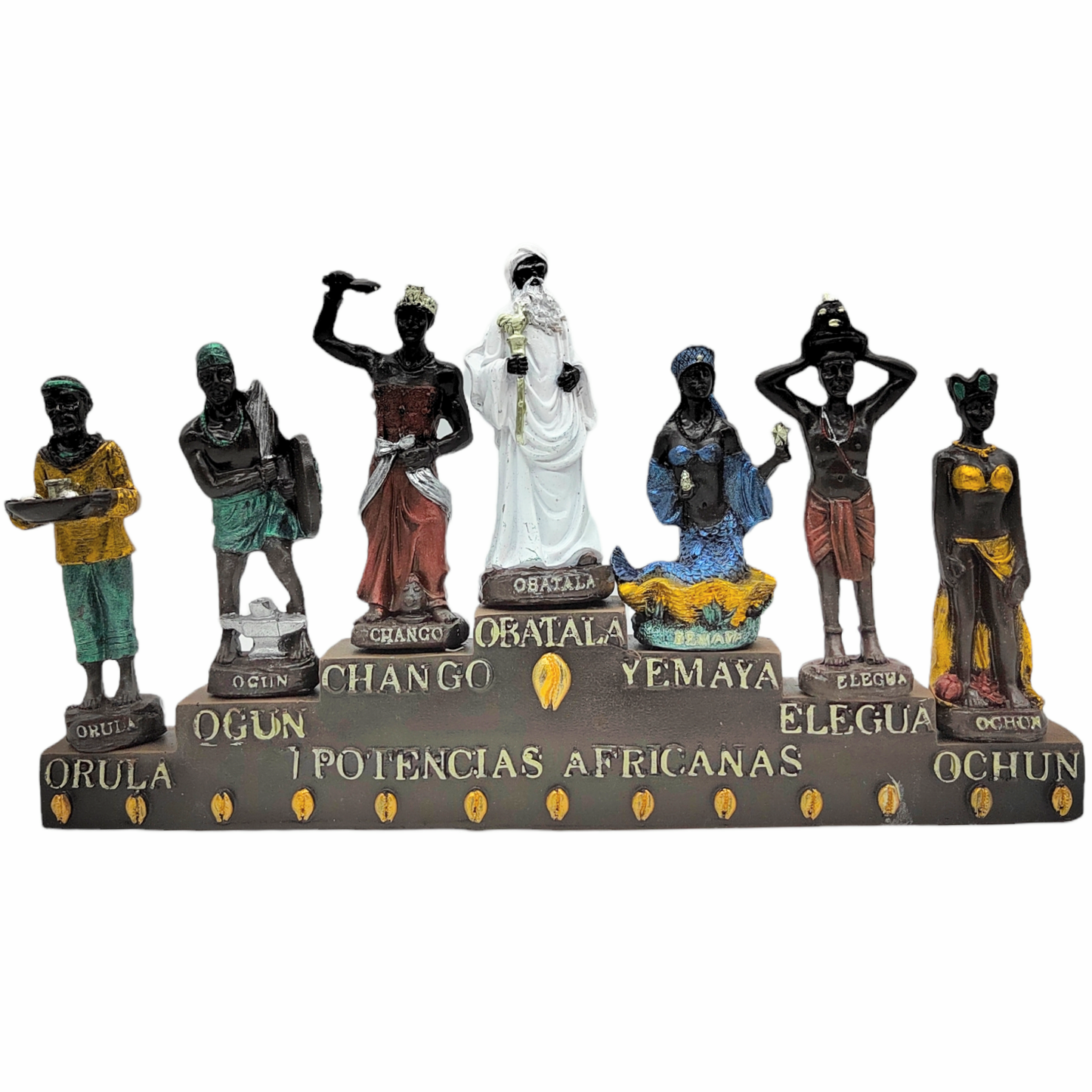 SET OF 7 AFRICAN POWERS 20CM